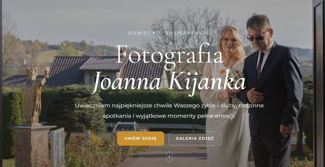 Strona internetowa Fotografia Joanna Kijanka